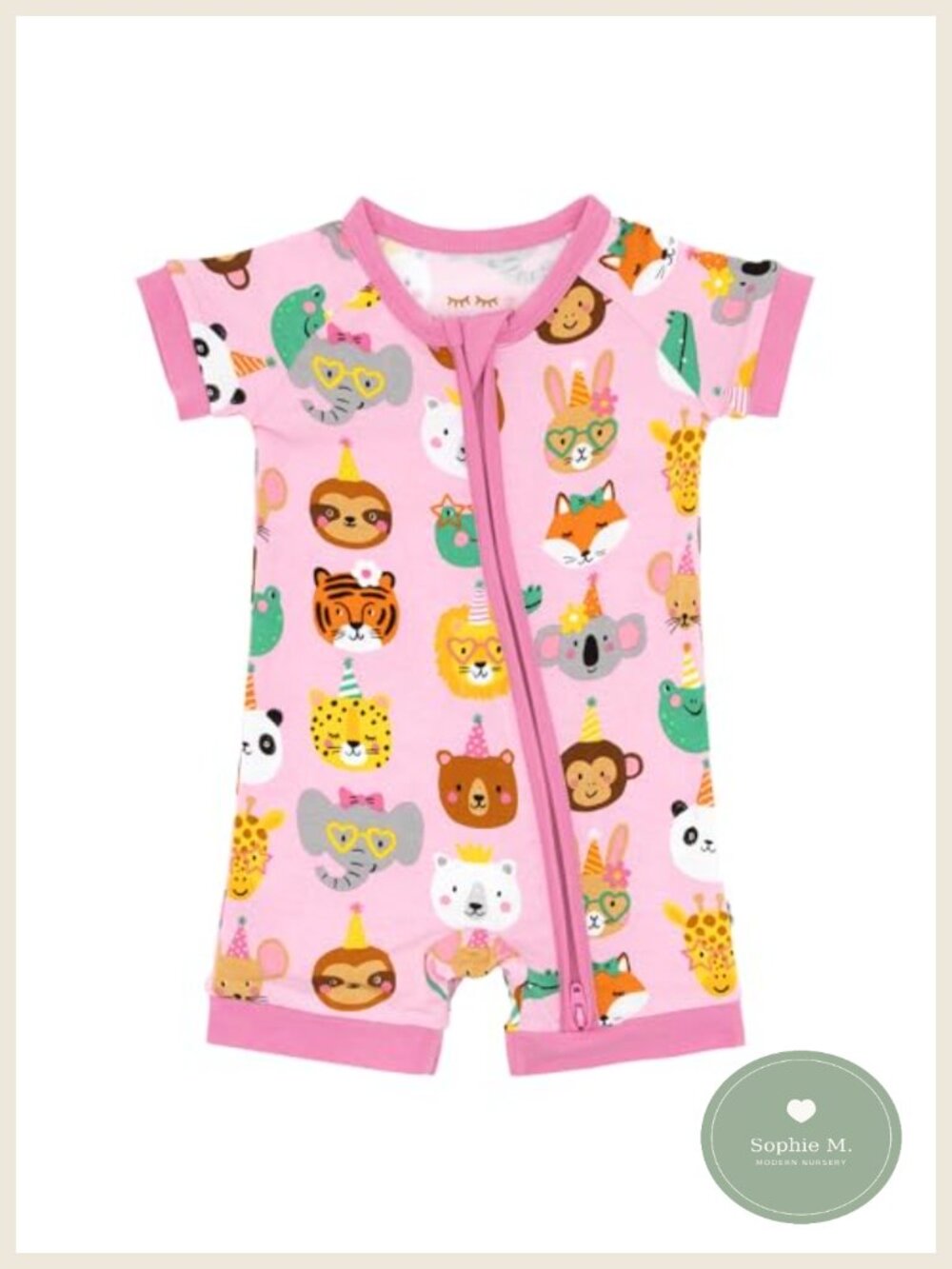 Short Sleeve Romper Pajamas for Toddler Baby Soft Viscose from Bamboo